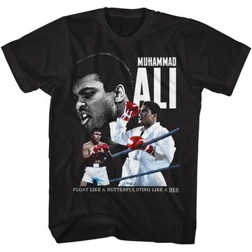 Muhammad Ali-Muhammad Ali Triple Ali-Black Adult S/S T-Shirt - Black