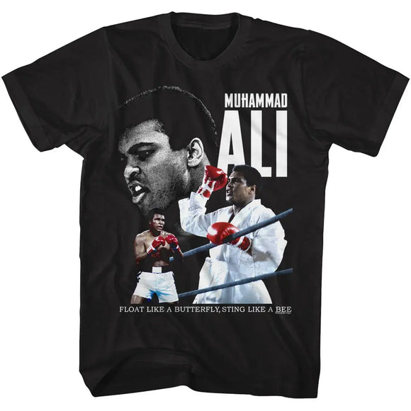 Muhammad Ali-Muhammad Ali Triple Ali-Black Adult S/S T-Shirt - Black
