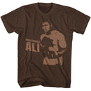 Muhammad Ali-Muhammad Ali 1 Color-Dark Chocolate Adult S/S T-Shirt - Dark Chocolate