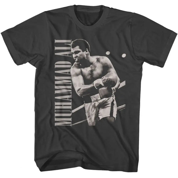 Muhammad Ali-Muhammad Ali Fight Ring-Smoke Adult S/S T-Shirt - Smoke
