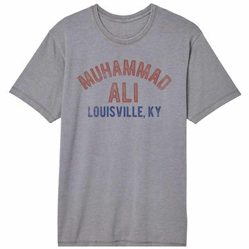 Muhammad Ali Louisville Gray Vintage Wash Adult T-Shirt