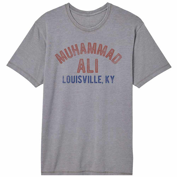Muhammad Ali Louisville Gray Vintage Wash Adult T-Shirt