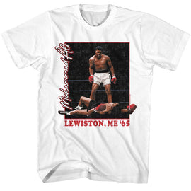 Muhammad Ali-Muhammad Ali Lewiston-White Adult S/S T-Shirt - White