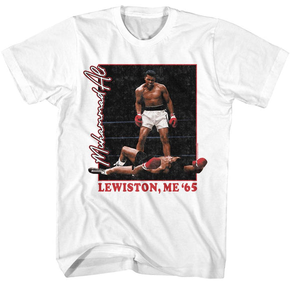 Muhammad Ali-Muhammad Ali Lewiston-White Adult S/S T-Shirt - White