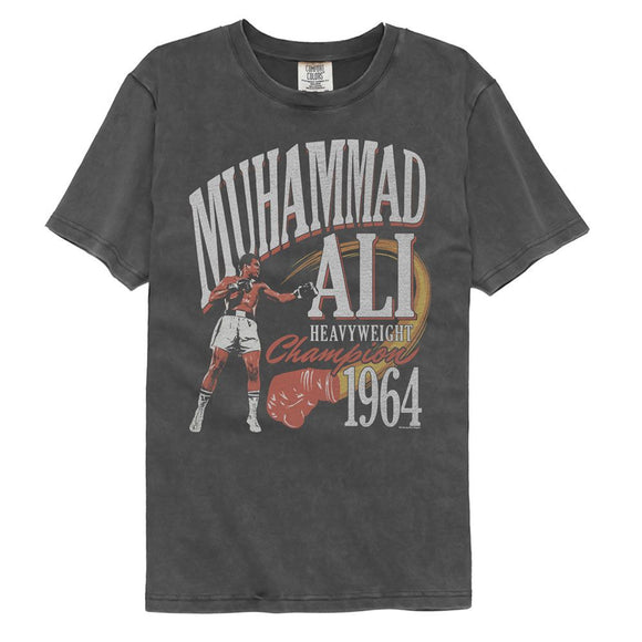 Muhammad Ali-Muhammad Ali Heavyweight Champ Glove-Pepper Comfort Color Adult S/S T-Shirt - Pepper