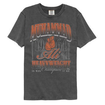 Muhammad Ali-Muhammad Ali 1964 Champion Ring-Pepper Comfort Color Adult S/S T-Shirt - Pepper