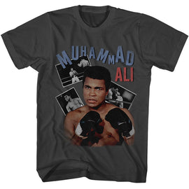 Muhammad Ali-Muhammad Ali Photos-Smoke Adult S/S T-Shirt - Smoke