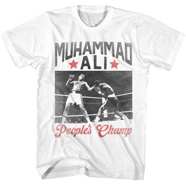 Muhammad Ali-Muhammad Ali Heavyweight Peoples Champ-White Adult S/S T-Shirt - White