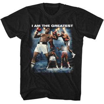 Muhammad Ali-Muhammad Ali Iatg Collage-Black Adult S/S T-Shirt - Black