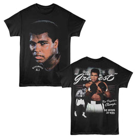 Muhammad Ali-Muhammad Ali The Greatest F B-Black Adult S/S T-Shirt ***F&B***-S - Black