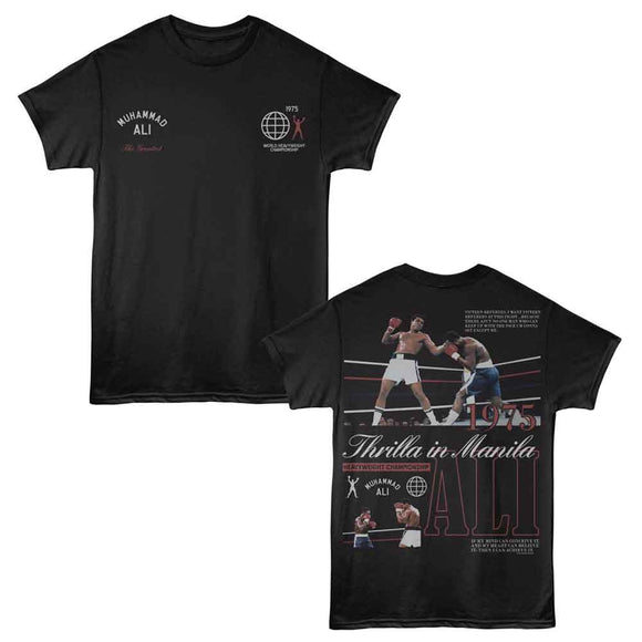 Muhammad Ali-Muhammad Ali Thrilla In Manilla F B-Black Adult S/S T-Shirt ***F&B***-S - Black