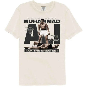 Muhammad Ali-Muhammad Ali Iconic Photo And Quotes-Ivory Adult S/S Comfort Color T-Shirt - Ivory