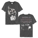 Muhammad Ali Muhammad Ali World Champ Shadows F B Adult T-Shirts