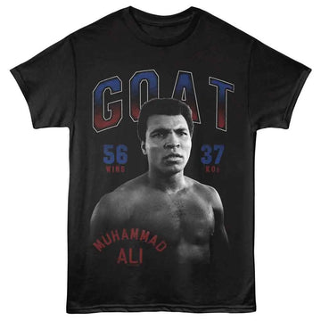 Muhammad Ali-Muhammad Ali Wins And Kos-Black Adult S/S T-Shirt - Black