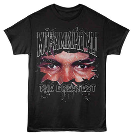 Muhammad Ali-Muhammad Ali Shattered Glass-Black Adult S/S T-Shirt - Black