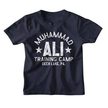 Muhammad Ali-Muhammad Ali Deer Lake Training Camp-Navy Youth S/S T-Shirt (7-8) - Navy
