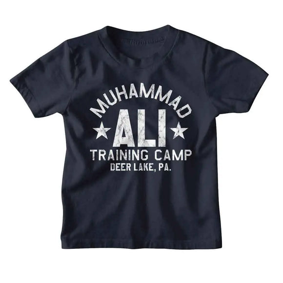 Muhammad Ali-Muhammad Ali Deer Lake Training Camp-Navy Youth S/S T-Shirt (7-8) - Navy