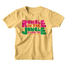 Muhammad Ali-Muhammad Ali Rumble In The Jungle Multi-Banana Youth S/S T-Shirt (7-8) - Banana
