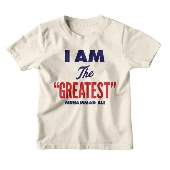 Muhammad Ali-Muhammad Ali Greatest Americana-Natural Youth S/S T-Shirt (7-8) - Natural