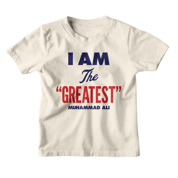 Muhammad Ali-Muhammad Ali Greatest Americana-Natural Youth S/S T-Shirt-Xs (5-6) - Natural