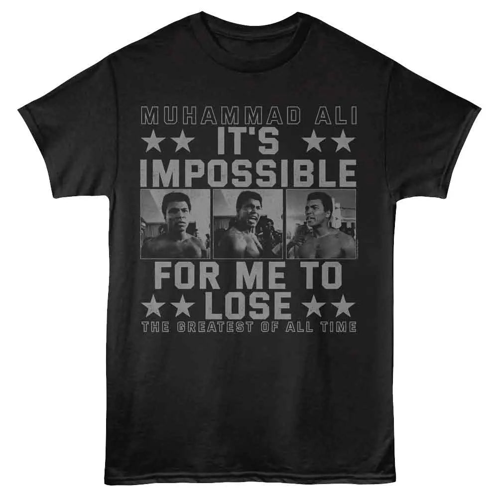 Official Muhammad Ali Impossible To Lose T-Shirt | Licensed Icons Tee ...