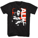 Muhammad Ali-Getting Ready-Black Adult S/S T-Shirt - Black