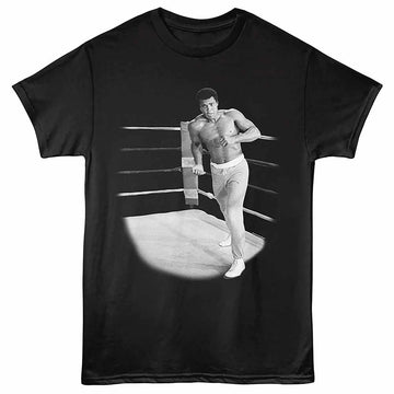 Muhammad Ali Training Black Adult T-Shirt