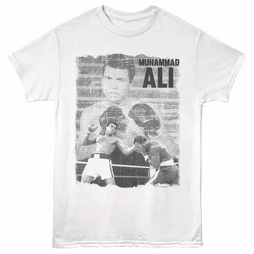 Muhammad Ali Fight White Adult T-Shirt