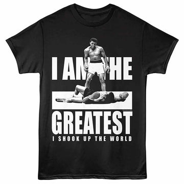 Muhammad Ali Shook Up Black Adult T-Shirt