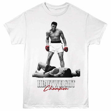 Muhammad Ali Champion White Adult T-Shirt