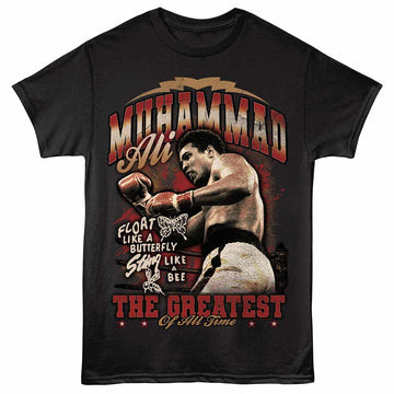 Muhammad Ali Greatest Black Adult T-Shirt