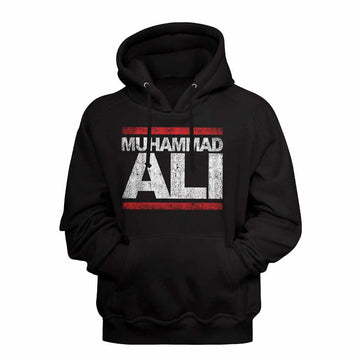 Muhammad Ali Run Ali Black Adult Hooded Sweatshirt