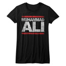 Muhammad Ali-Run Ali-Black Ladies S/S T-Shirt - Black