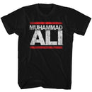 Muhammad Ali-Run Ali-Black Adult S/S T-Shirt - Black