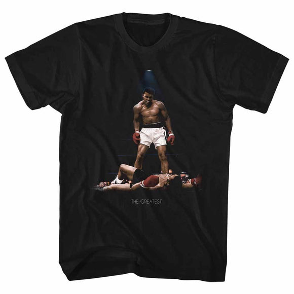 Muhammad Ali-All Over Again-Black Adult S/S T-Shirt - Black
