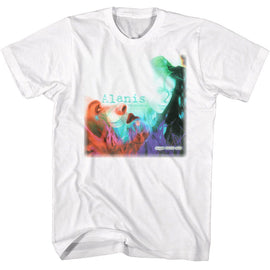 Alanis Morissette-Alanis Morissette Jlp Album-White Adult S/S T-Shirt - White