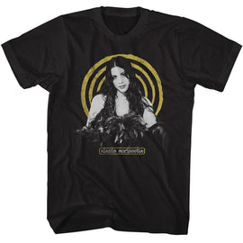 Alanis Morissette-Alanis Morissette Yellow Spiral-Black Adult S/S T-Shirt - Black