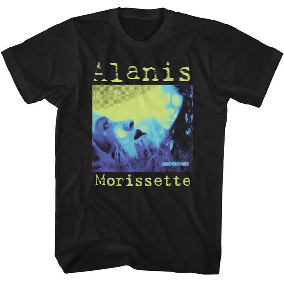 Alanis Morissette-Alanis Morissette Tricolor Jlp-Black Adult S/S T-Shirt - Black