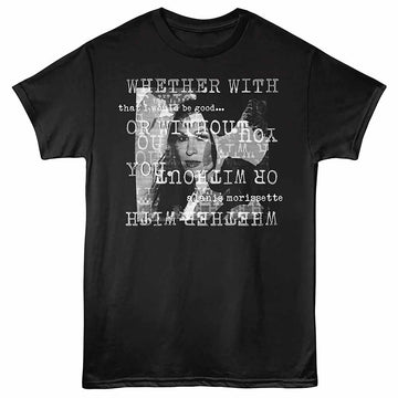 Alanis Morissette With Or Without Black Adult T-Shirt