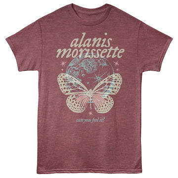 Alanis Morissette Can You Feel It Vintage Maroon Heather Adult T-Shirt