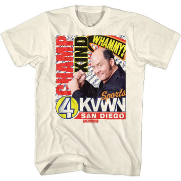 Anchorman-Champ Kind-Natural Adult S/S T-Shirt - Natural