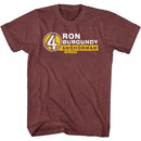 Anchorman-R Burg Name Tag-Vintage Maroon Heather Adult S/S T-Shirt - Vintage Maroon Heather