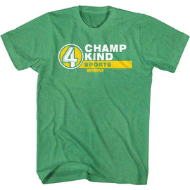 Anchorman-Champ Kind Name Tag-Kelly Heather Adult S/S T-Shirt - Kelly Heather
