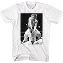 Andre The Giant-Cracked-White Adult S/S T-Shirt - White