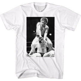 Andre The Giant-Cracked-White Adult S/S T-Shirt - White