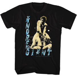 Andre The Giant-80S Dre-Black Adult S/S T-Shirt - Black
