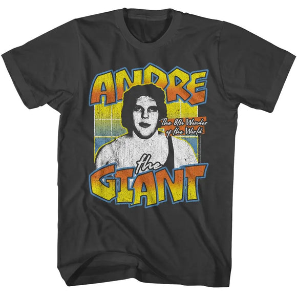 Andre The Giant-Andre The Giant 8Th Wonder-Smoke Adult S/S T-Shirt - Smoke