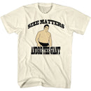 Andre The Giant-Size-Natural Adult S/S T-Shirt - Natural