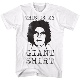 Andre The Giant-Straight Outta Here-White Adult S/S T-Shirt - White