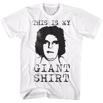 Andre The Giant-Straight Outta Here-White Adult S/S T-Shirt - White